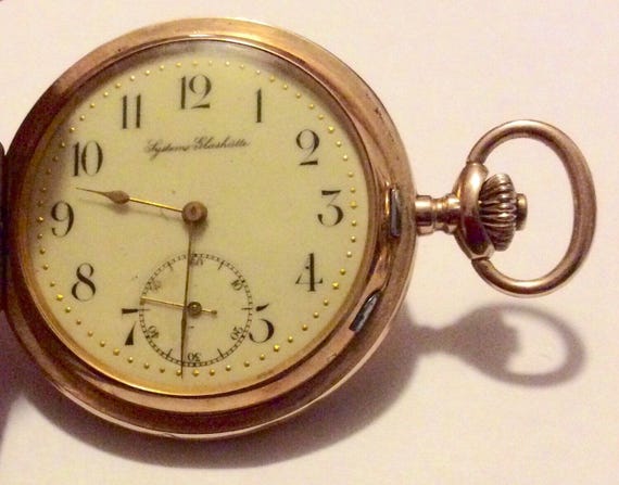 14K Gold Full Hunter Case Pocket Watch, Systeme Gl