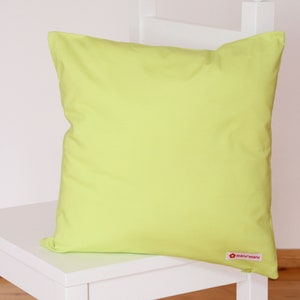 Pillowcase lime green 40 x 40 cm image 1