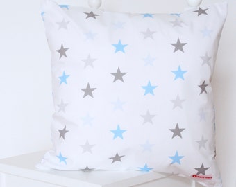 Pillow cover star Grey/Blue 50 x 50 cm