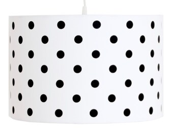 Lampshade Dots Black/white approx. 23 x 35