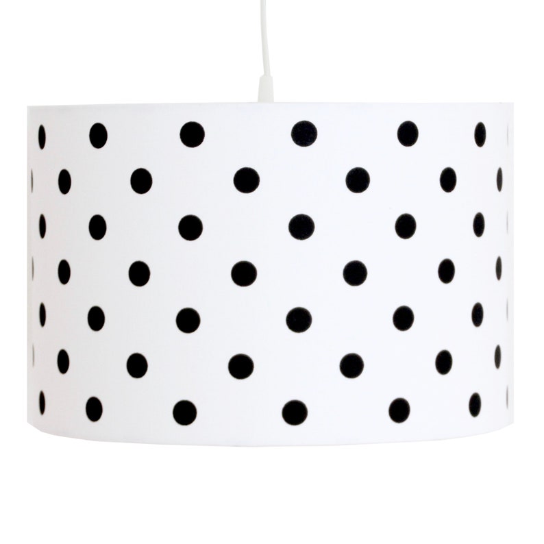 Lampshade Dots Black/white approx. 23 x 35 image 1