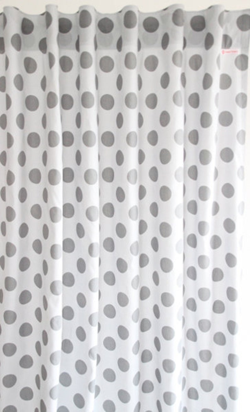 2 Curtains light grey/grey 135 x 250 cm image 2