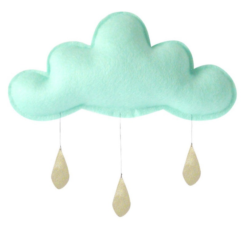 Mobile cloud large mint/gold image 1