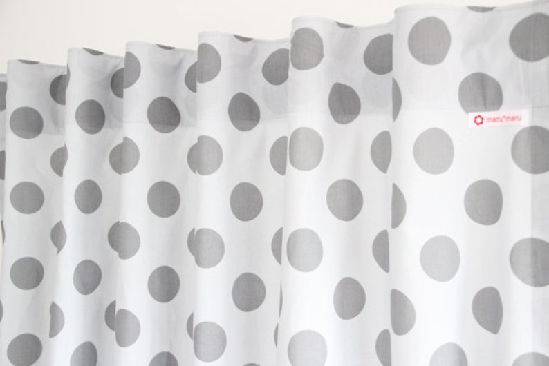 2 Curtains light grey/grey 135 x 250 cm image 1