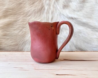 Red Flair Mug // Pit Fire Pottery