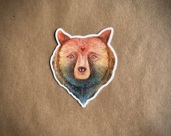 Little Bear // Earth Art Sticker