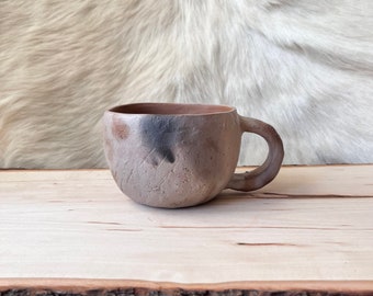 Raw White Earth Mug // Pit Fire Pottery