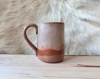 Wild Dog in the Mountains Mug // Pit Fire Pottery