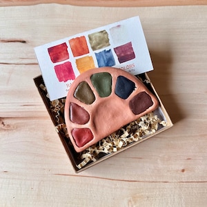 Rainbow Earth Watercolors ((Erdpigmente, handgemaltes Aquarell, Tonpalette))
