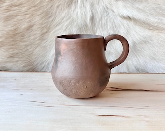 Rustic Wild Clay Mug // Pit Fire Pottery