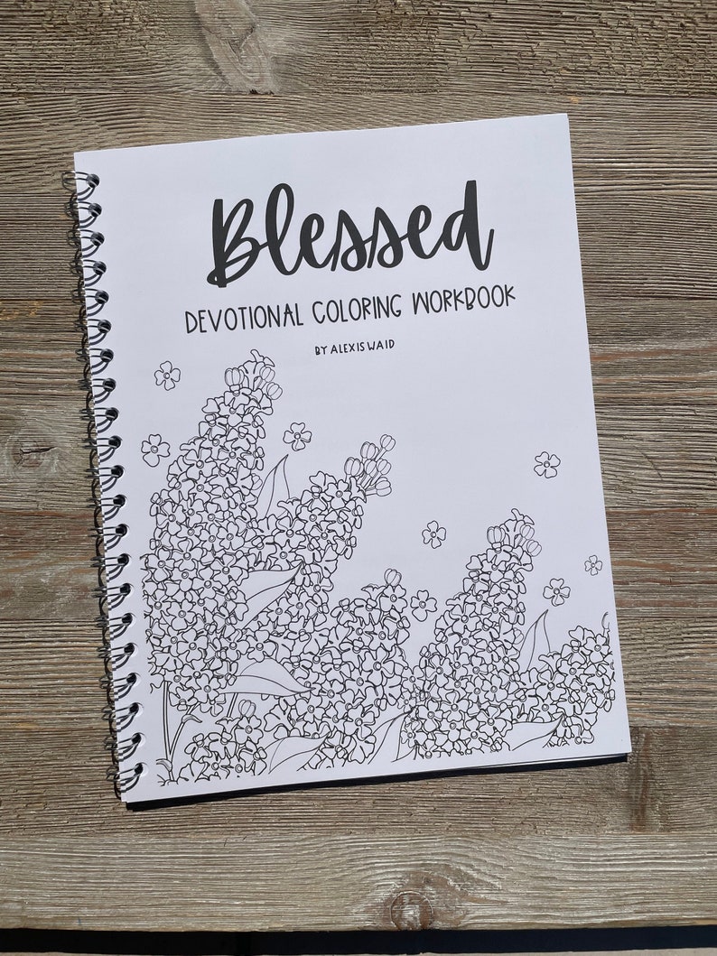 Blessed Adult Christian Coloring Quiet Time Workbook Single Book