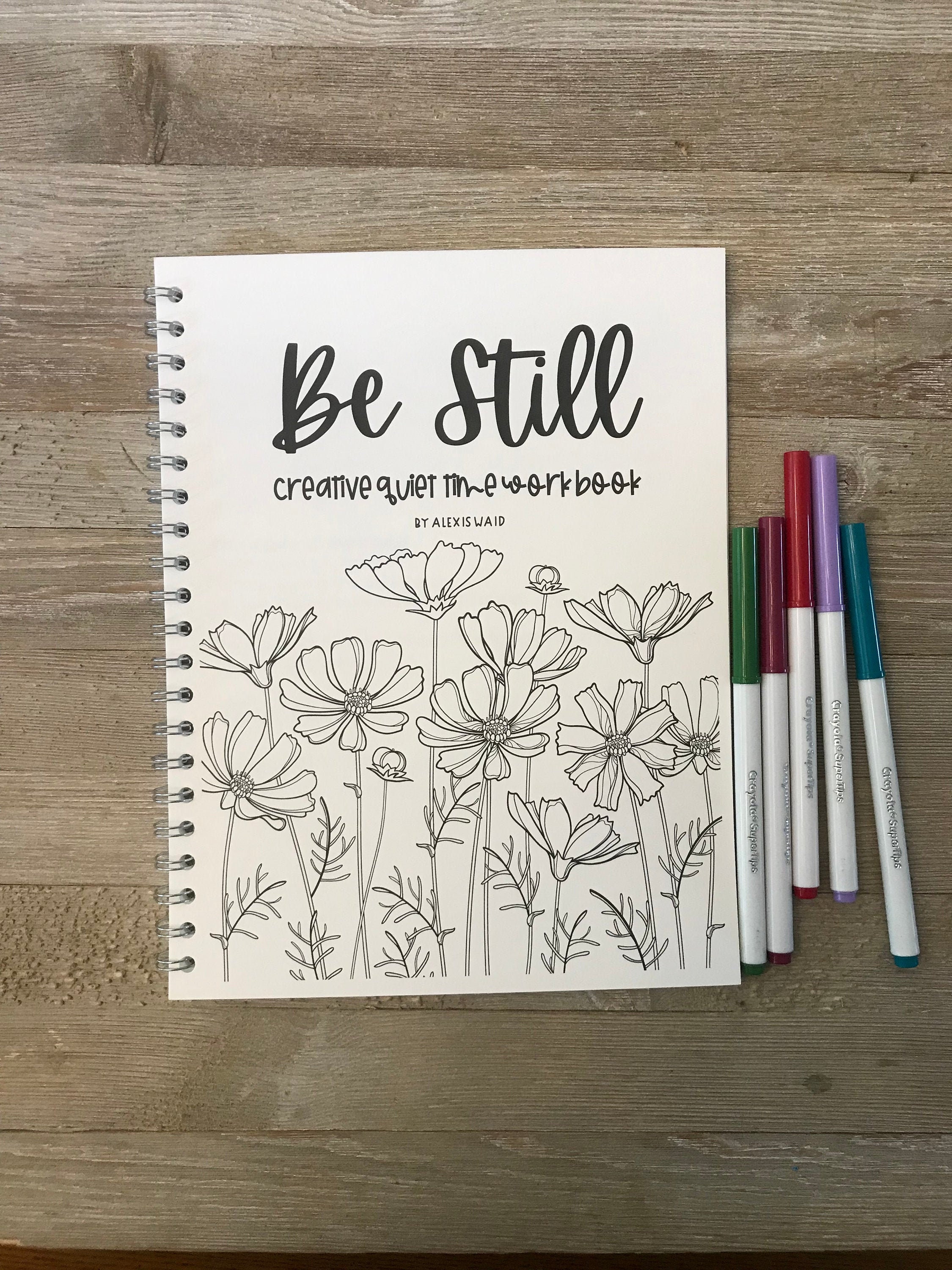 Be Still Adult Christian Coloring and Devotional Workbook