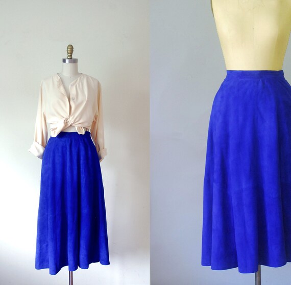 royal blue suede dress