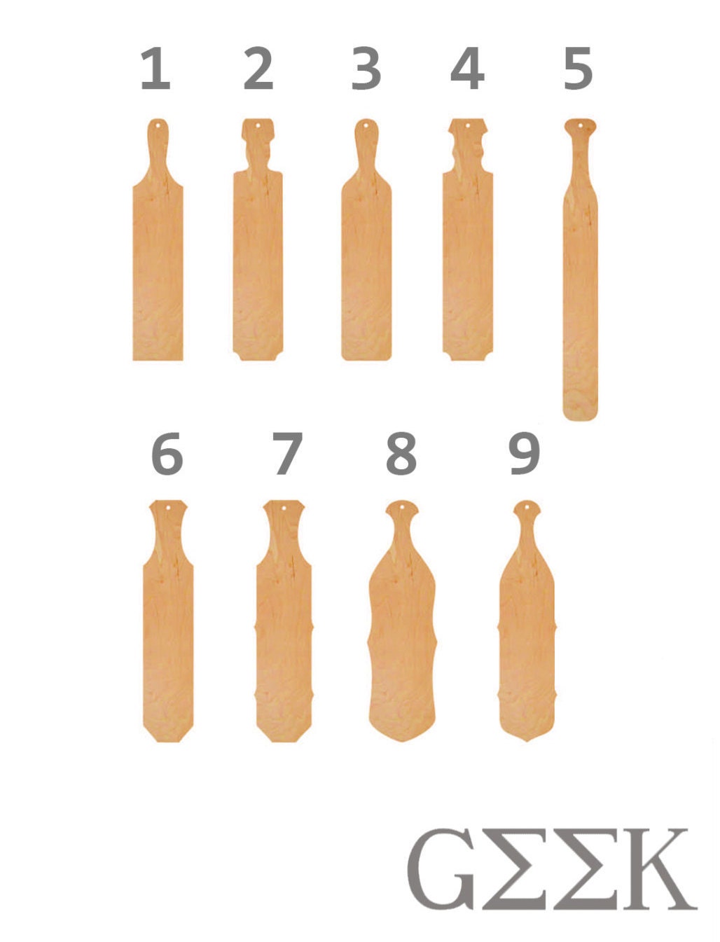 5 PACK Fraternity  Sorority Official Greek Wooden Paddle Many Sizes  Pre-sanded Ready to Paint  Stain - Etsy