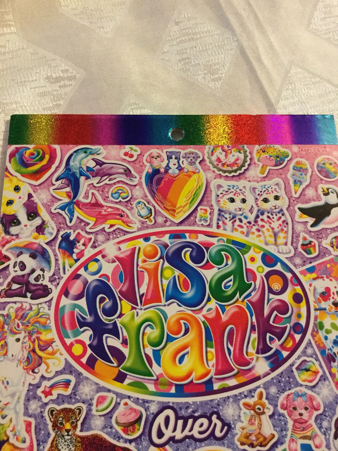 Lisa Frank Sticker Book Over 1200 Colorful Stickers 10 Sheets Etsy