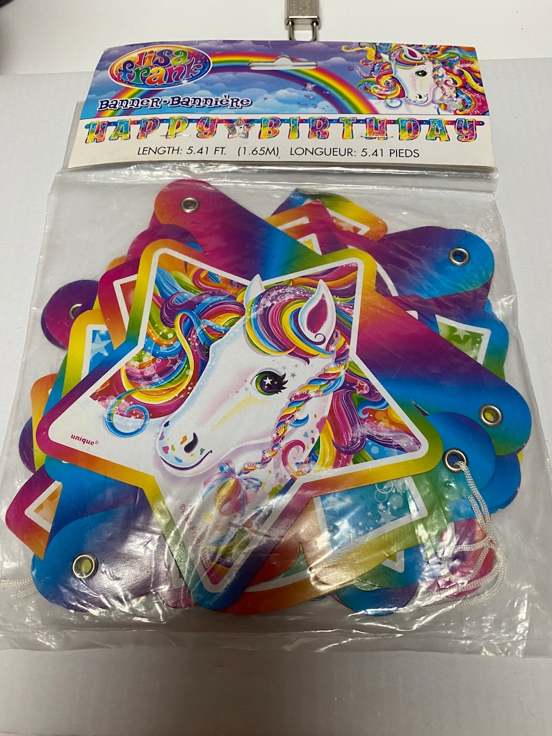 Lisa Frank Birthday Banner - Etsy