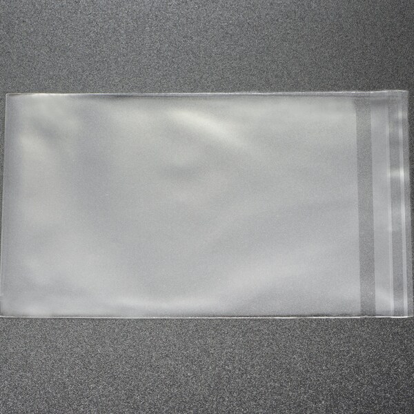 100pcs Crystal Clear Resealable Adhesive Cellophane Bags in 8cm x 12cm, Plastic Envelope Packaging Bags, Photo, Storage Sleeve #SD-S7060