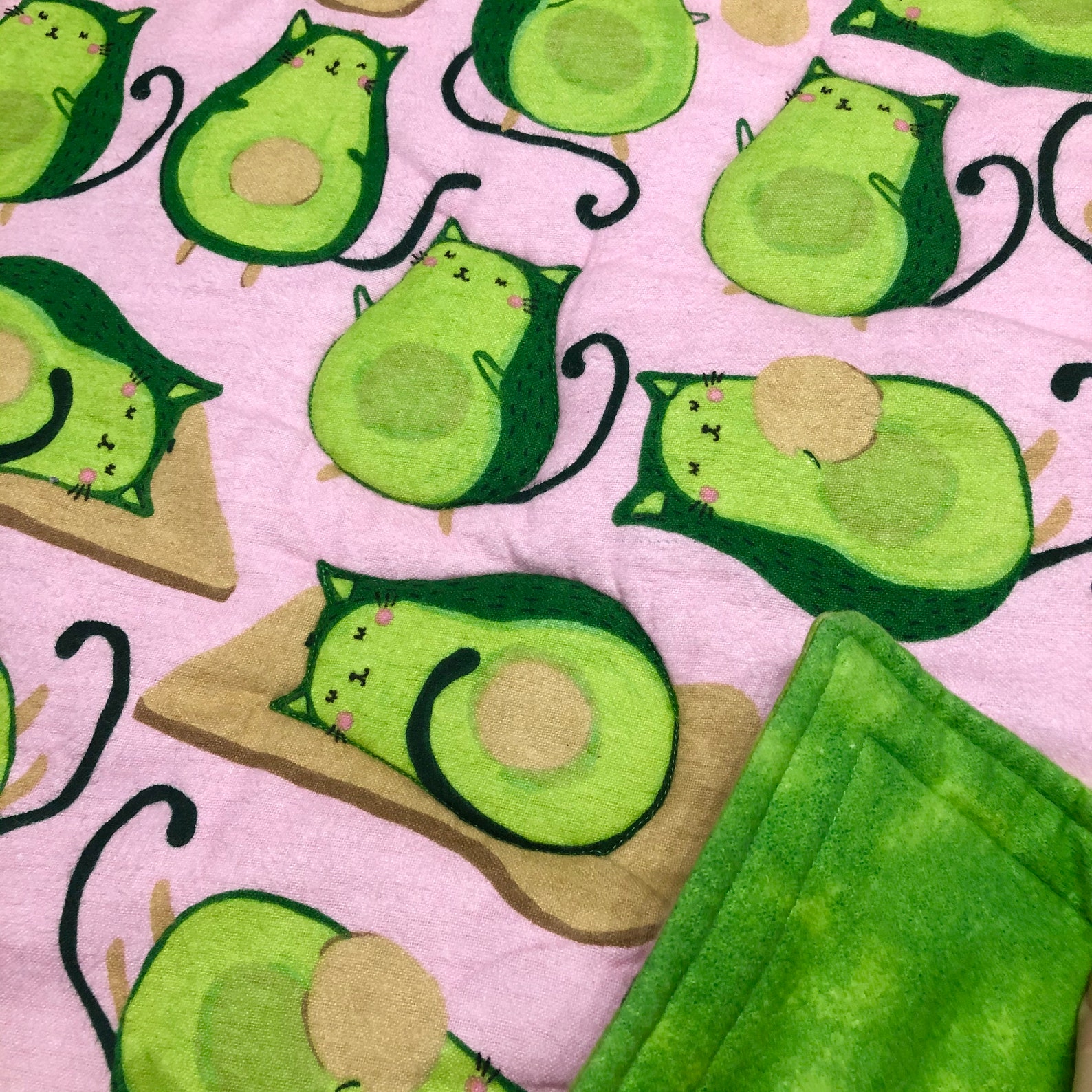 Cat Blanket/avogato Cat Blanket/mat/handmade/flannel Etsy