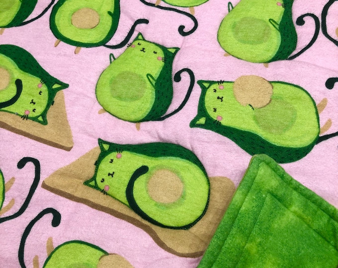 Cat Blanket/avogato Cat Blanket/mat/handmade/flannel Blanket/kitty