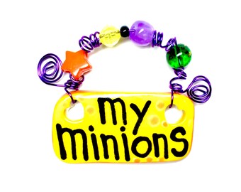 My Minions yellow ceramic sign