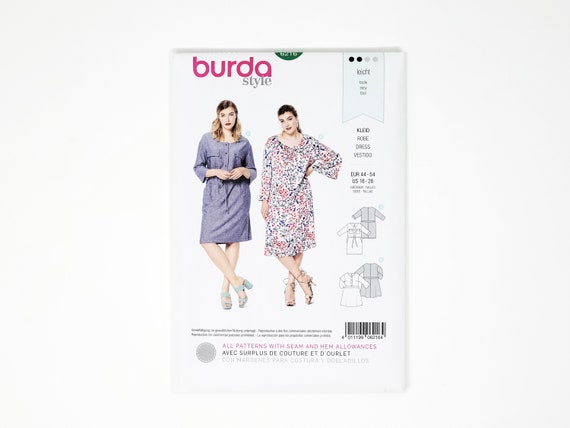 burda shirt dress pattern Crepe Shirt dress 117 | Burda Style 04/22