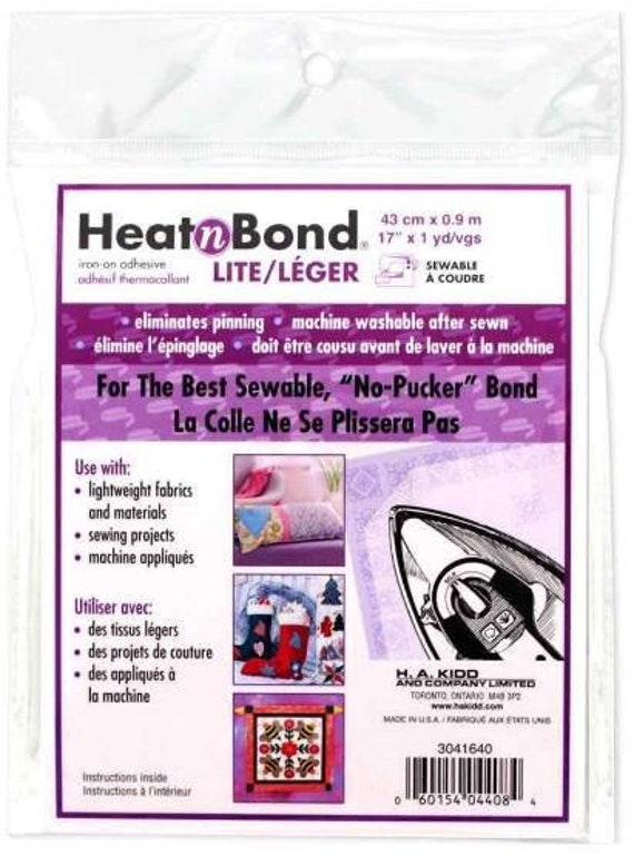 Why we use Heat n Bond Lite in machine embroidery applique 