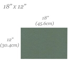 May include: A solid green fabric swatch measuring 18 inches by 12 inches, or 45.6 centimeters by 30.4 centimeters.