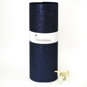 Glittery Navy Felt - 100% Merino Wool- 9.5&quot; x 12&quot;