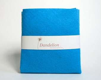 Turquoise Blue Felt- Wool Blend- 2 Sizes Available