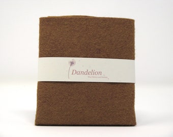 Gingerbread Brown Felt- Wool Blend- 2 Sizes Available