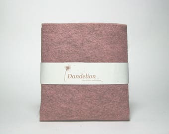 Rhodonite Pink Felt- Wool Blend- 2 Sizes Available