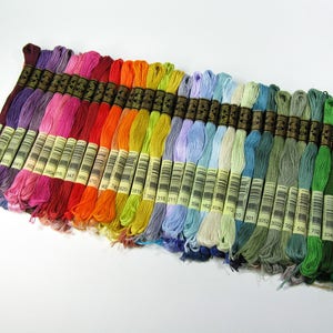 DMC Embroidery Floss- All colours of 6 strand 100% cotton floss- for embroidery, cross stich, and general crafts