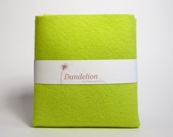 Acid Green Felt- Wool Blend- 2 Sizes Available