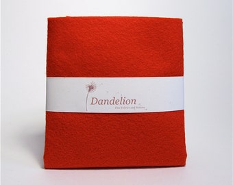 Tomato Red Felt- Wool Blend- 2 Sizes Available