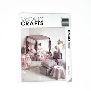 Vintage McCall&#39;s Pattern- 1995 Barbie Doll Furniture- Bedroom, Living Room, and Dining Room