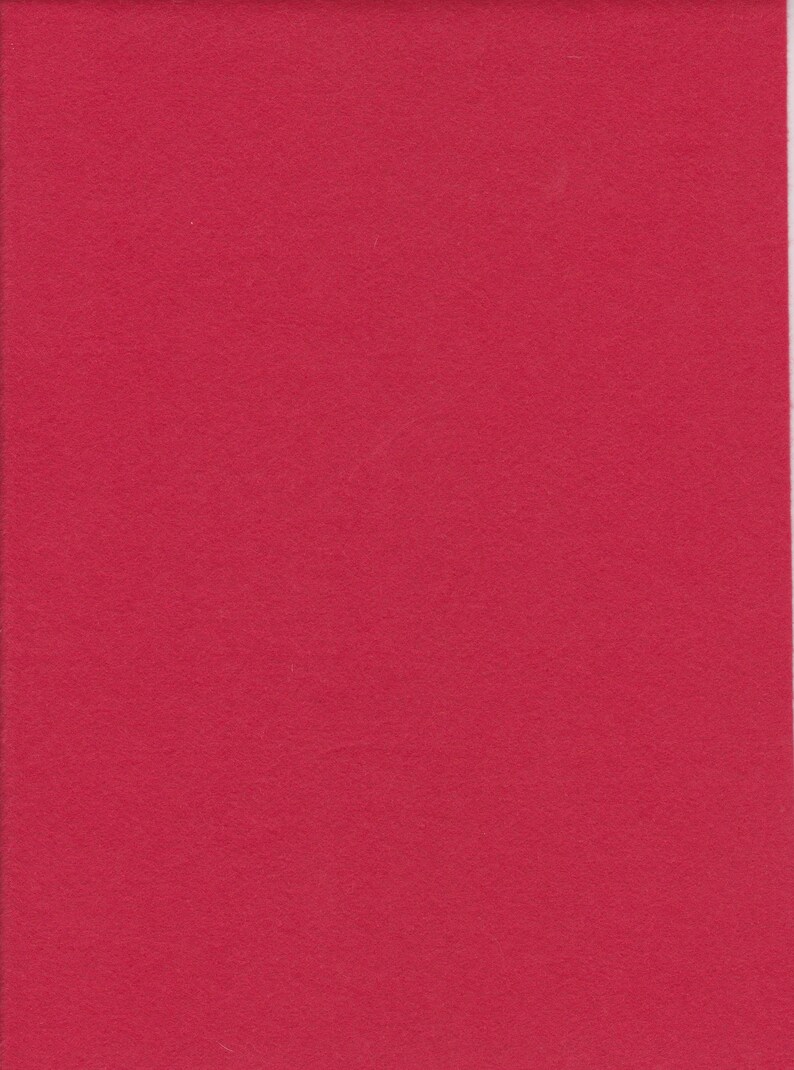 18 x 12 1 Piece of Maraschino Cherry Wool Blend Felt 45.6cm x 30.4cm