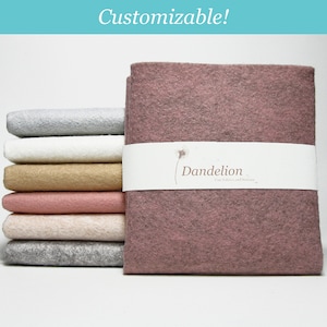 Dusty Pastel Felt Pack- 7 Sheets- Wool Blend- 9" x 12" (22.8cm x 30.4cm)