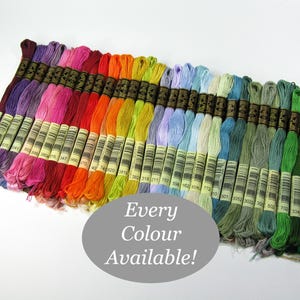 Hilo de bordar DMC: todos los colores de hilo de algodón 100 % de 6 hebras (117), para bordado, punto de cruz y manualidades en general