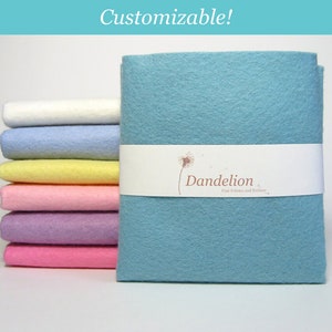 Pastel Felt Pack- 7 Sheets- Wool Blend- 9&quot; x 12&quot; (22.8cm x 30.4cm)
