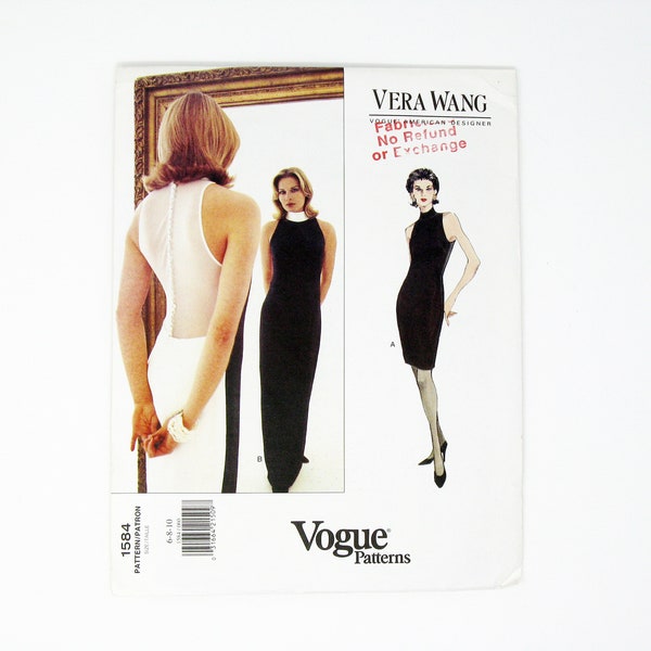 Vera Wang Pattern- Vintage Vogue Pattern- 1990s Sewing Pattern