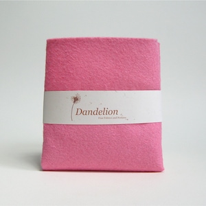 Bubblegum Pink Felt- Wool Blend- 2 Sizes Available