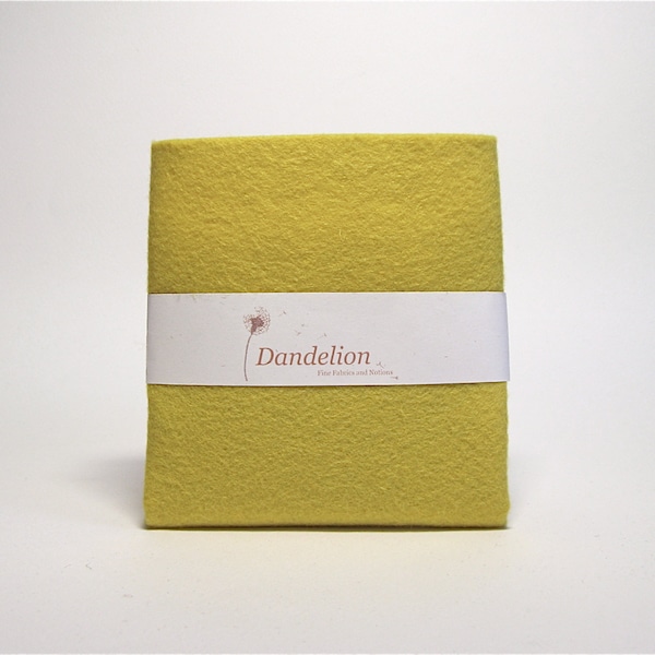 Mustard Yellow Felt- Wool Blend- 2 Sizes Available