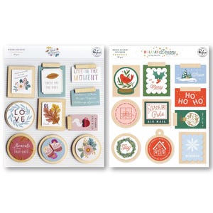 Houten stickers scrapbooking-roze frisse studio-goede tijden en vakantiedromen-houten accentstickers voor knutselen met papier en scrapbooking