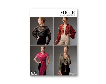 Shrugs and Boleros- Vogue Pattern- Four different shrugs/capelets/boleros to accessorize with sleeveless styles- Sizes S-XL- V9276