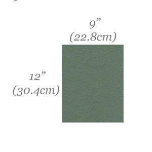 May include: A solid green square with the dimensions 9 inches by 12 inches, or 22.8 centimeters by 30.4 centimeters.