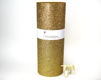 Glittery Gold Felt- 100% Merino Wool- 9.5" x 12"