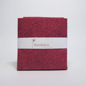 Rhubarb Pink Felt- Wool Blend- 2 Sizes Available