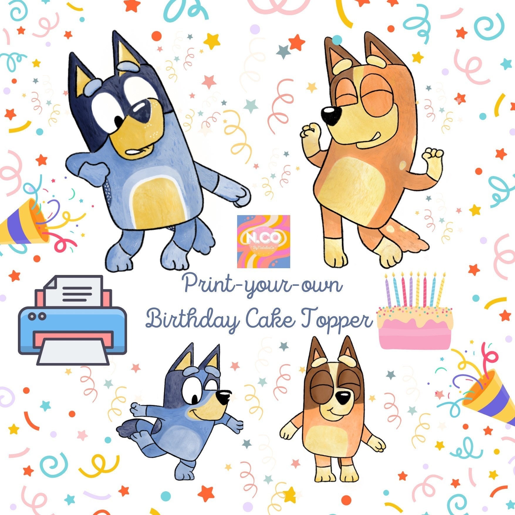 bluey-printable-birthday-cake-topper-print-your-own-etsy for Bluey Cut Out Printable Free Bluey Printable Birthday Cake Topper Print Your Own - Etsy for Bluey Cut Out Printable Free
