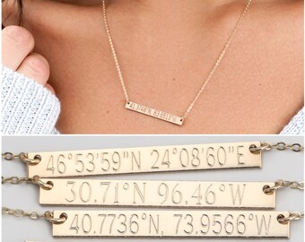Coordinate Necklace - Etsy