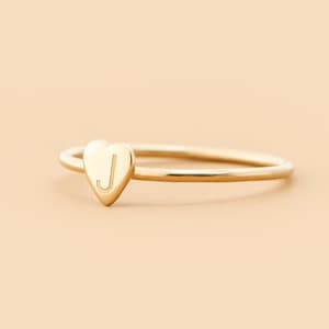 Dainty Tiny Jewelry Kits for Boys Teens Child Set 18K Gold Plated Handmade Personalized Feminine Adorable Necklace Agkoy Heart Love Initial 14K Gold Adjustable Stacking Rings for Women Girls